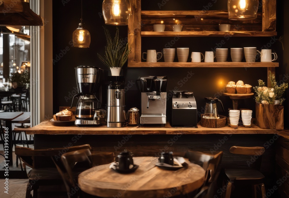 inviting coffee station featuring warm soft subtle lighting create cozy atmosphere perfect relaxation socializing, cup, mug, beans, aroma, brew, steam inviting coffee station featuring warm soft subtle lighting create cozy atmosphere perfect relaxation socializing, cup, mug, beans, aroma, brew, steam
