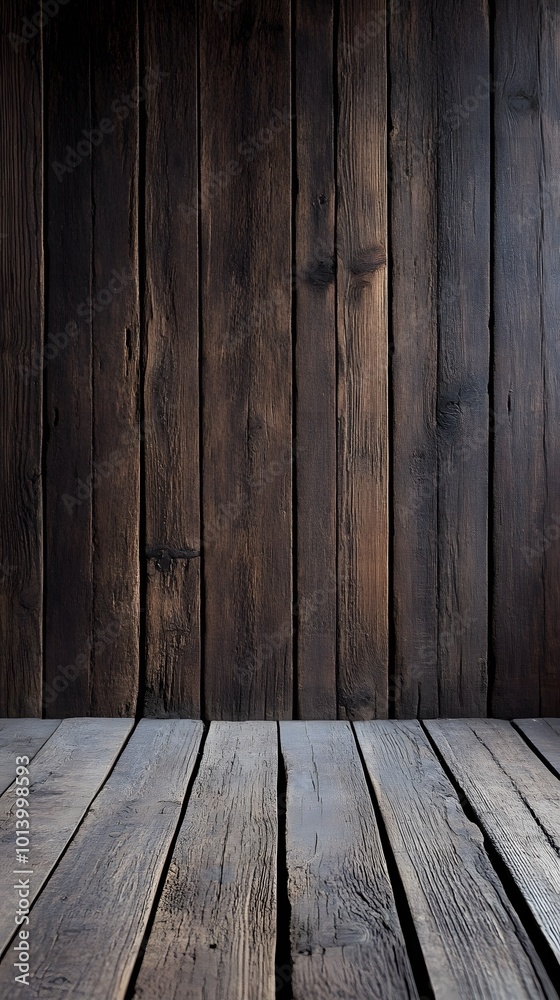 Wooden background with dark brown wood planks, a wooden wall texture Wooden background with dark brown wood planks, a wooden wall texture