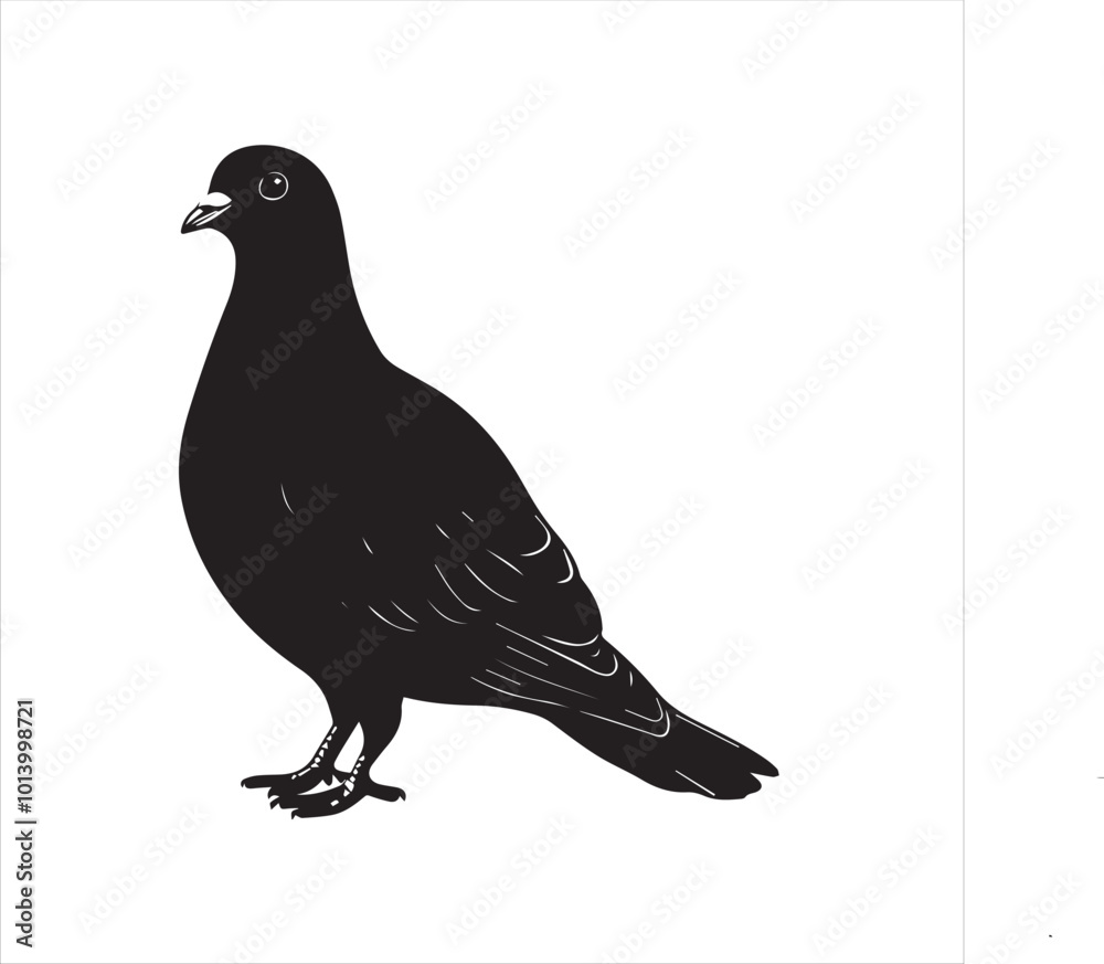 Fototapeta premium pigeon isolated on white background, 