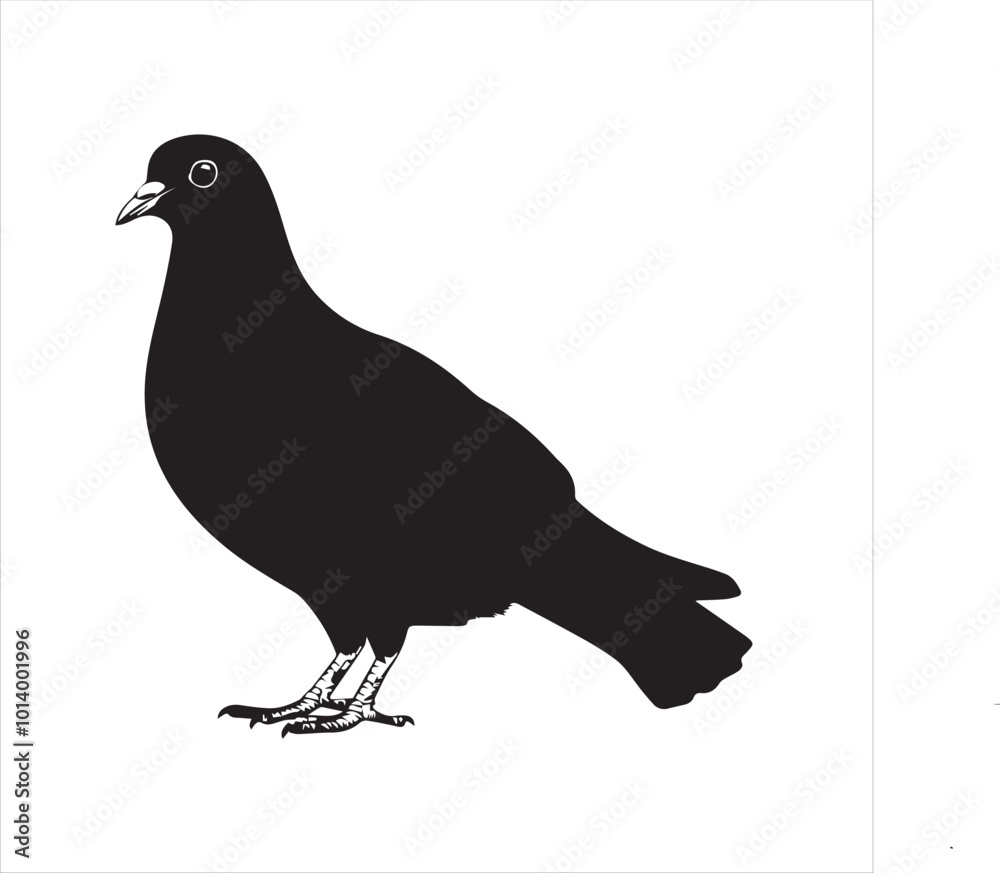 Fototapeta premium pigeon isolated on white background, 