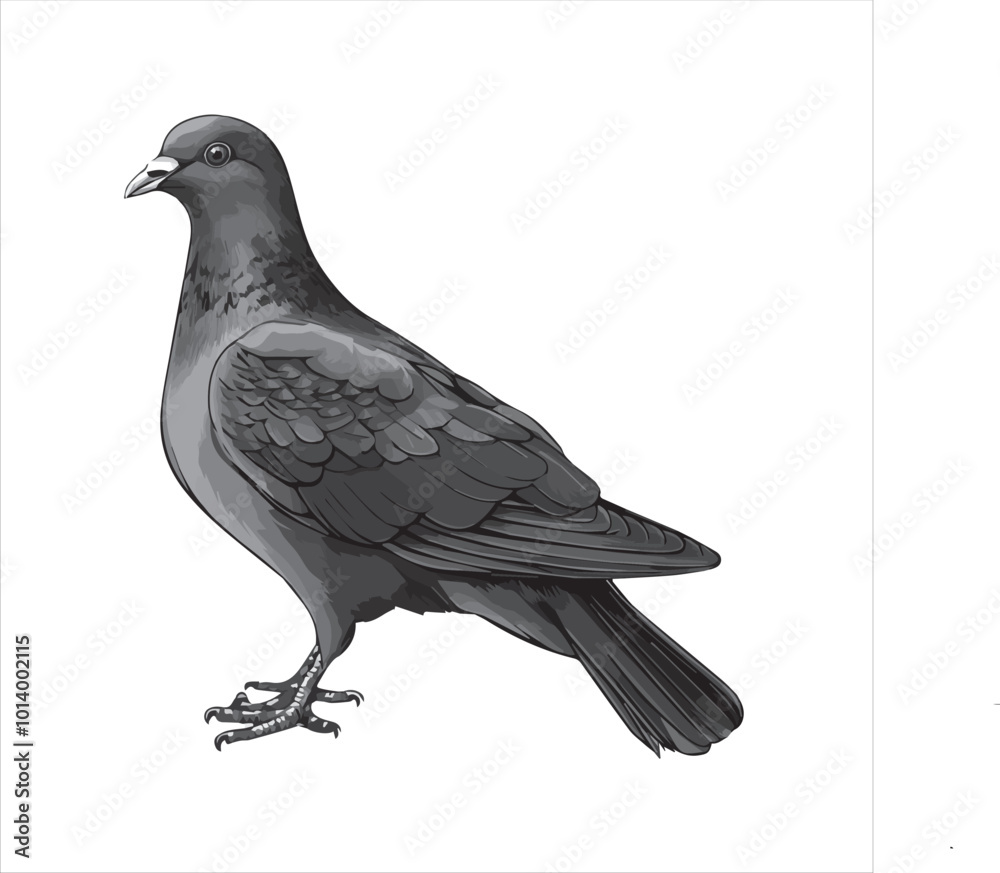 Fototapeta premium pigeon isolated on white background