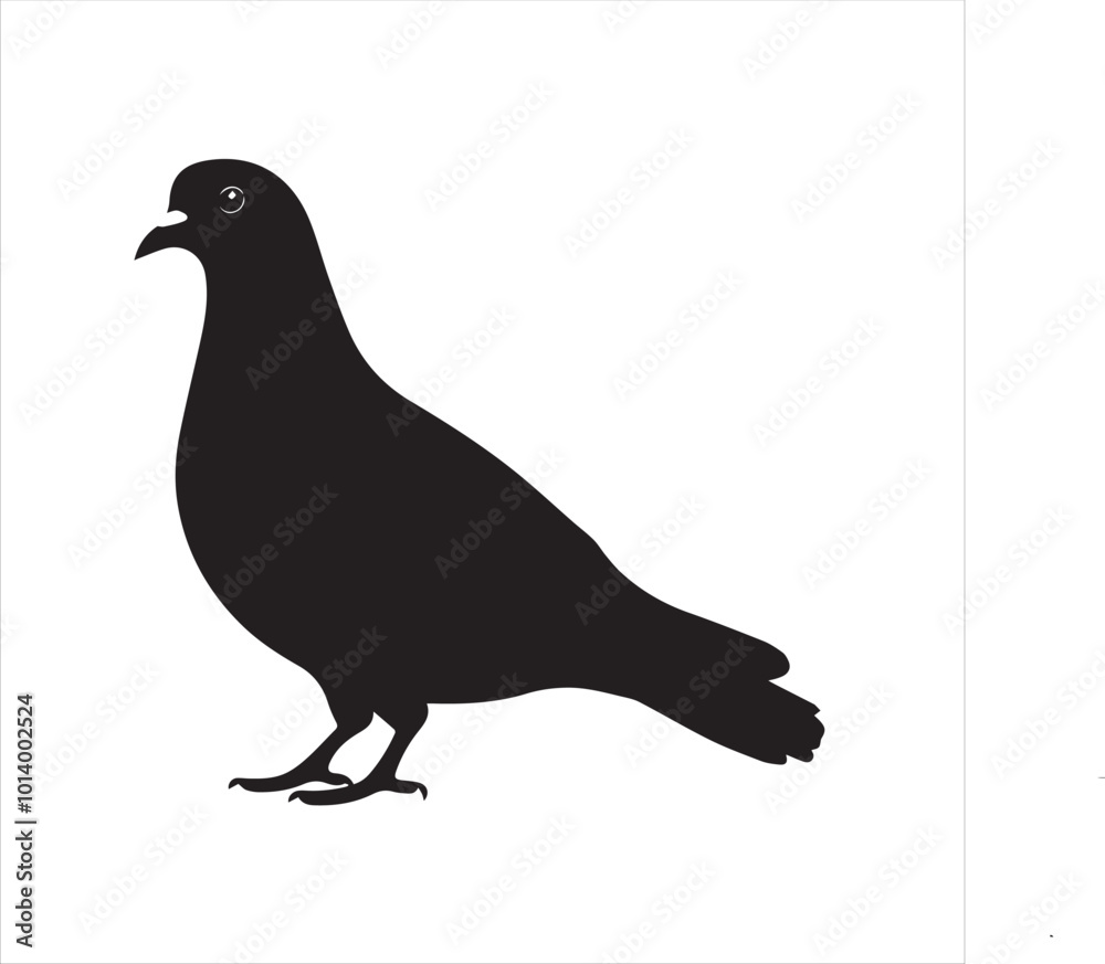 Fototapeta premium pigeon isolated on white background, 
