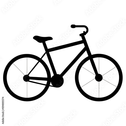 bicycle silhouette vector illustration