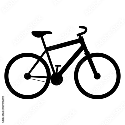 bicycle silhouette vector illustration