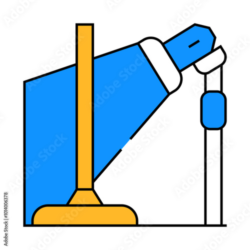 equipment for dancer leg line icon vector. equipment for dancer leg sign. isolated symbol illustration
