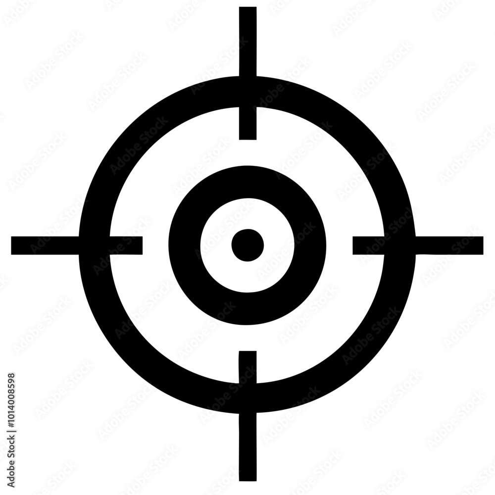 Target icon symbolizing focus and precision in business and marketing strategies Target icon symbolizing focus and precision in business and marketing strategies