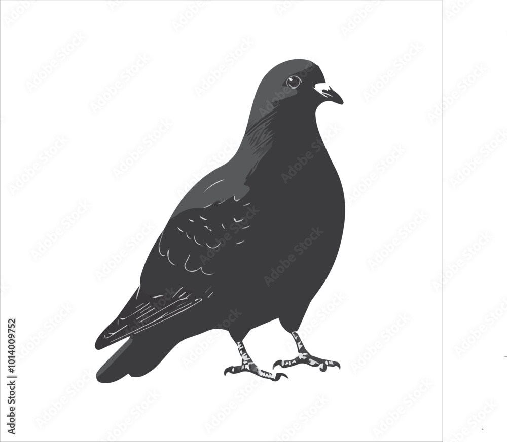 Obraz premium pigeon isolated on white background