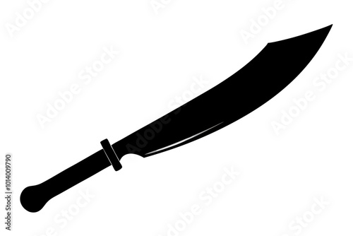 Machete Silhouette vector illustration