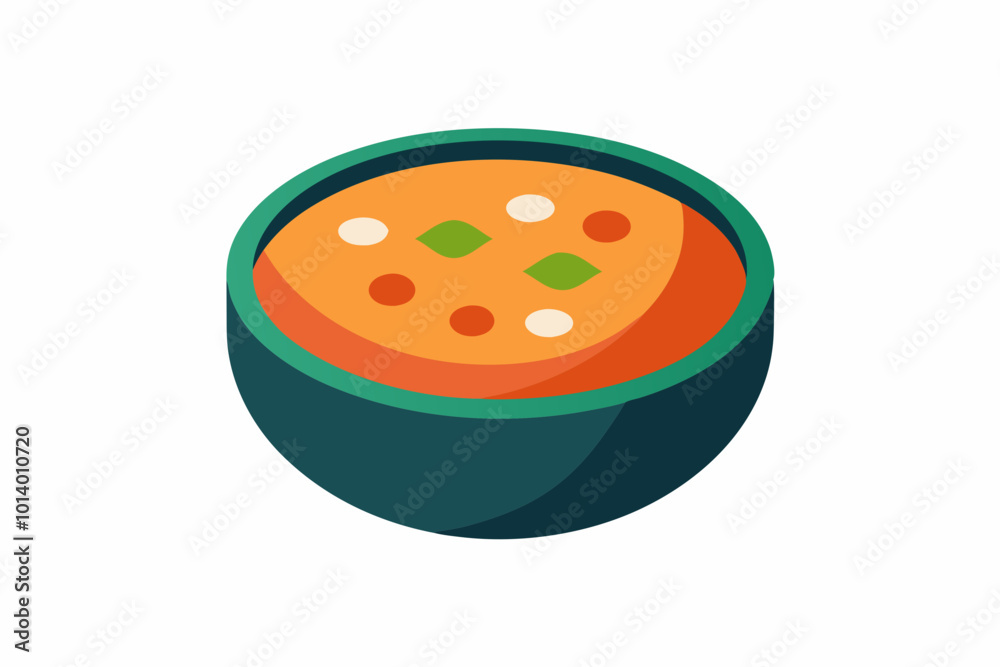 Tteokguk Rice Cake Soup creative vector illustration Tteokguk Rice Cake Soup creative vector illustration
