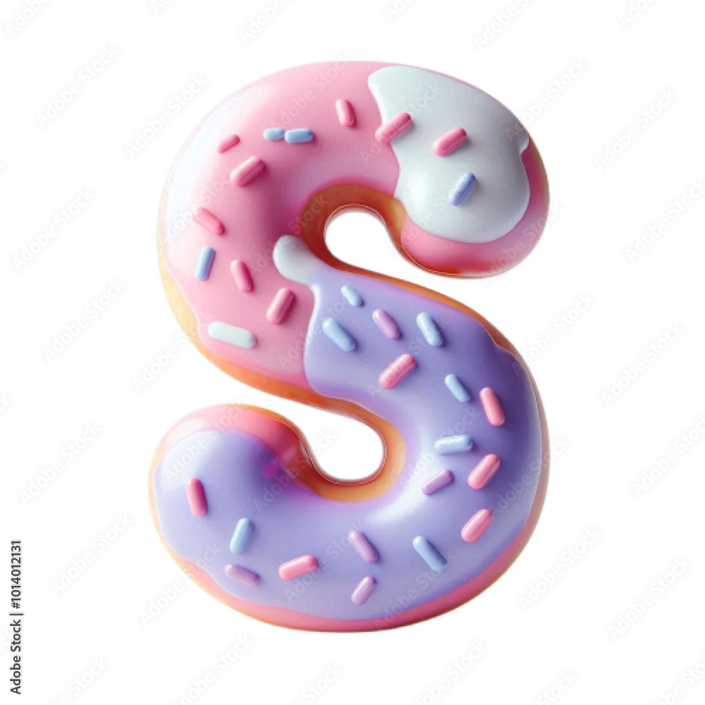 A 3D donut-shaped letters font featuring colorful icing and sprinkles, perfect for fun and creative designs. A 3D donut-shaped letters font featuring colorful icing and sprinkles, perfect for fun and creative designs.