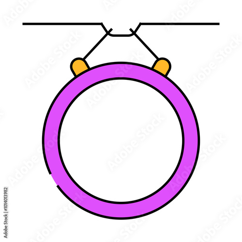 equipment for training dance exercise line icon vector. equipment for training dance exercise sign. isolated symbol illustration