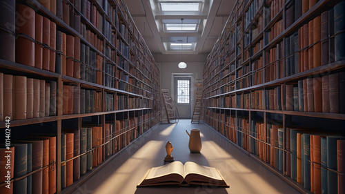 In the prison library, inmates seek solace and escape in the pages of books, their minds transported to distant worlds as they lose themselves in the power of literature, Generative AI
