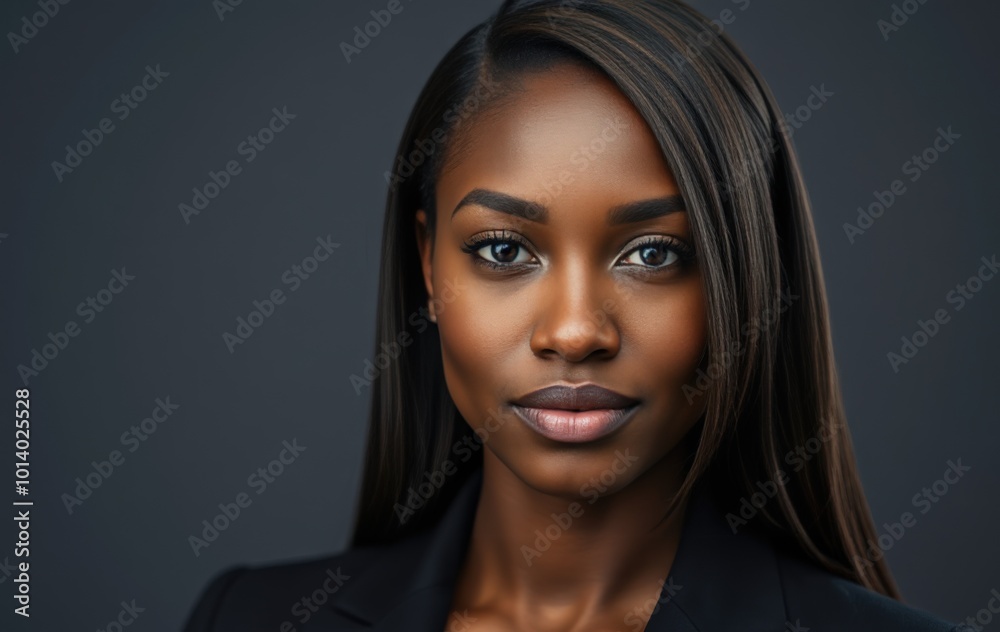 Young woman with a serious and determined expression Young woman with a serious and determined expression