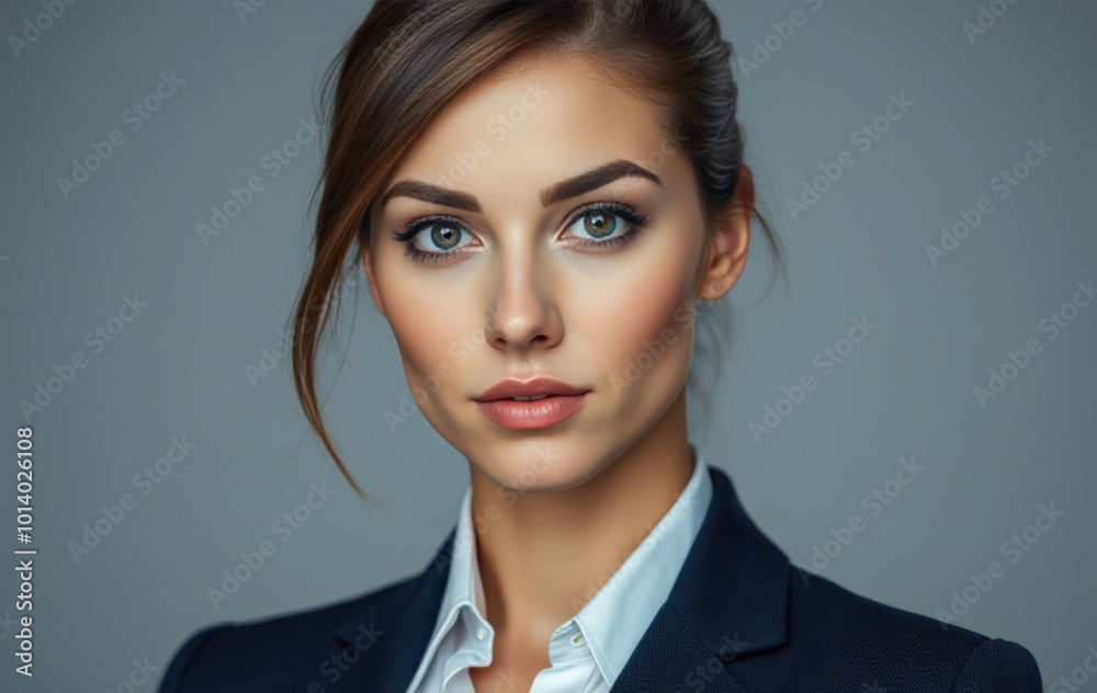 Young woman exuding professionalism and confidence Young woman exuding professionalism and confidence