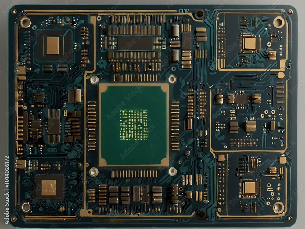 Advanced microprocessor design layout. Advanced microprocessor design layout.