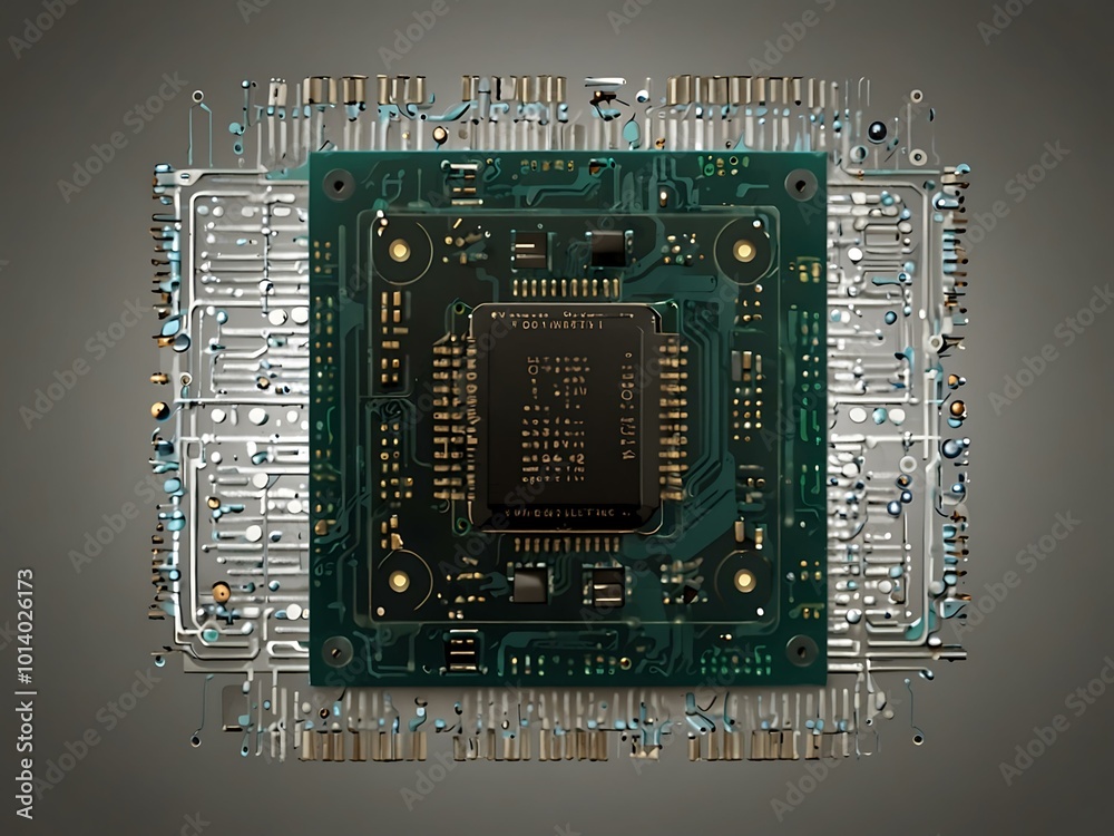 Advanced microprocessor design layout. Advanced microprocessor design layout.