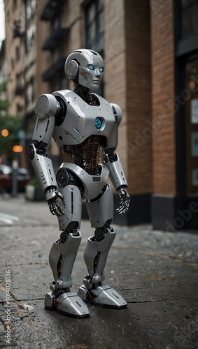 AI robot comes to life and escapes.