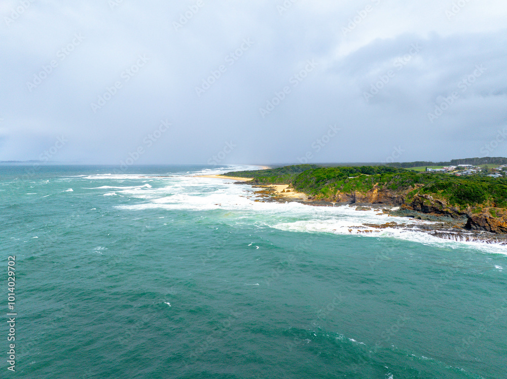 Obraz premium North Coast of Australia, New South Wales, Hallidays Pont