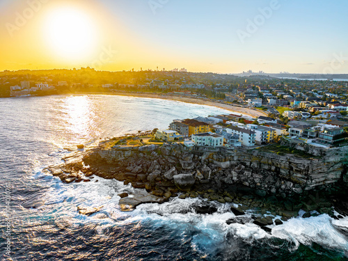 Photography Sydney Bondi Beach in Sunset, Australia
