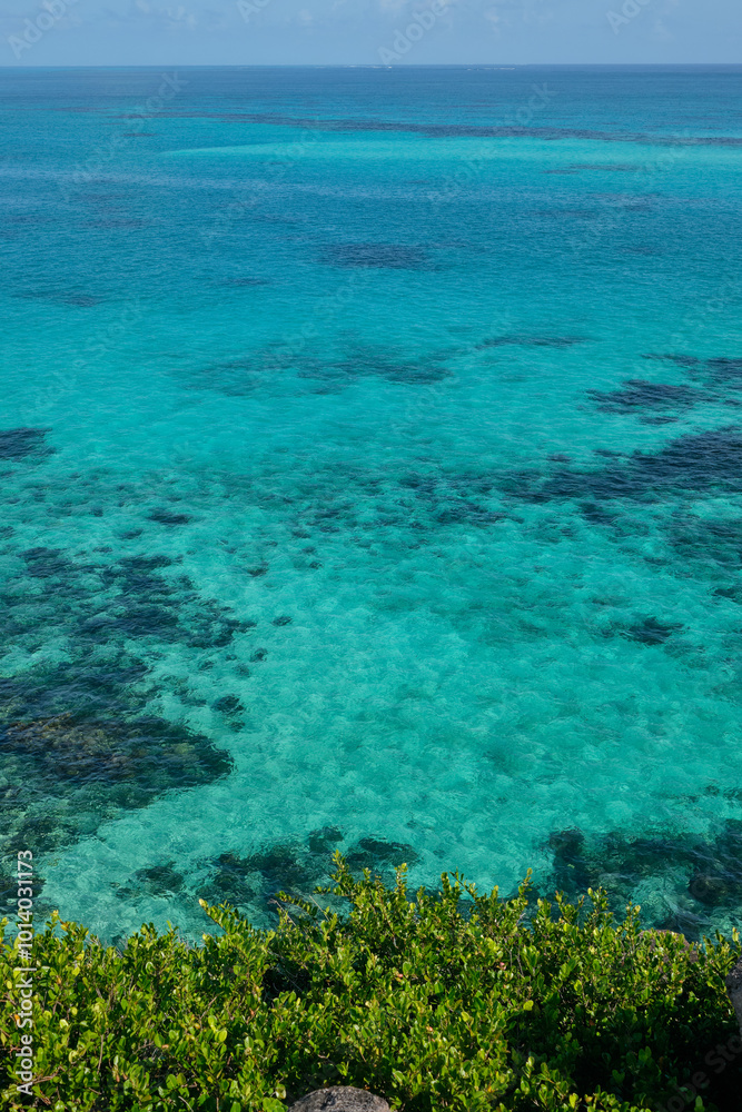 Obraz premium view from cayo cangrejo, crab key, in Providencia island, Colombia