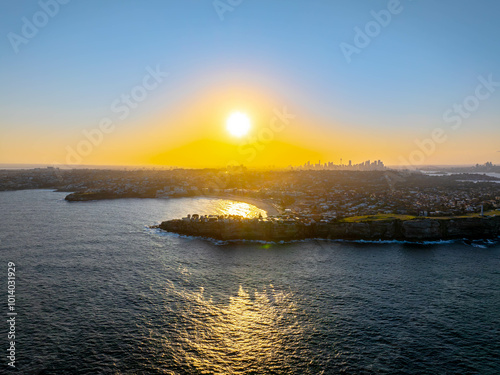 Photography Sydney Bondi Beach in Sunset, Australia