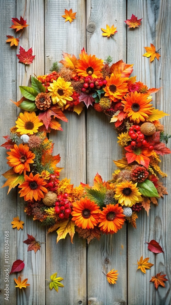 Autumn composition. Wreath made of eucalyptus branches, rose flowers, dried leaves on white background. Autumn, fall concept. Flat lay, top view, copy space, square Autumn composition. Wreath made of eucalyptus branches, rose flowers, dried leaves on white background. Autumn, fall concept. Flat lay, top view, copy space, square