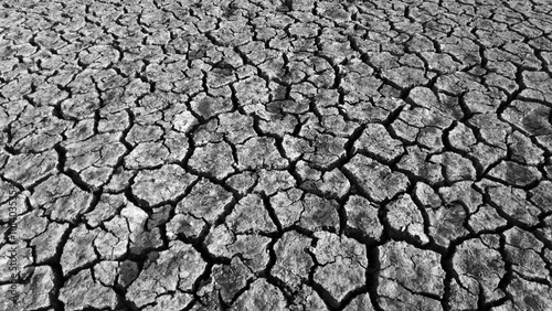 broken and cracked lands caused by drought, lands split open by thirst,