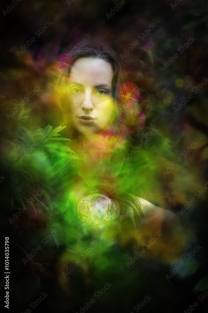 Fortune Teller Portrait with Butterfly