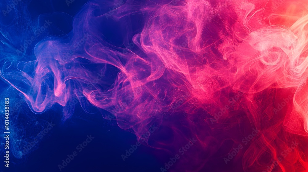 Red smoke on a blue background, mystic texture, neon colors Red smoke on a blue background, mystic texture, neon colors