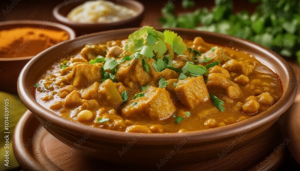A bowl of hearty curry. A bowl of hearty curry.