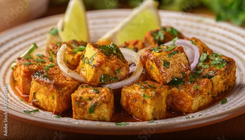 Close-up of Paneer Tikka