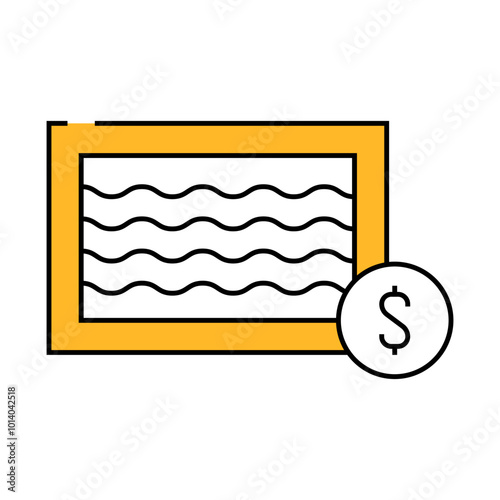 rainbow gif from nyan cat line icon vector. rainbow gif from nyan cat sign. isolated symbol illustration