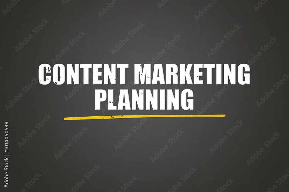 Content Marketing Planning. A blackboard with white text. Illustration with grunge text style. Content Marketing Planning. A blackboard with white text. Illustration with grunge text style.