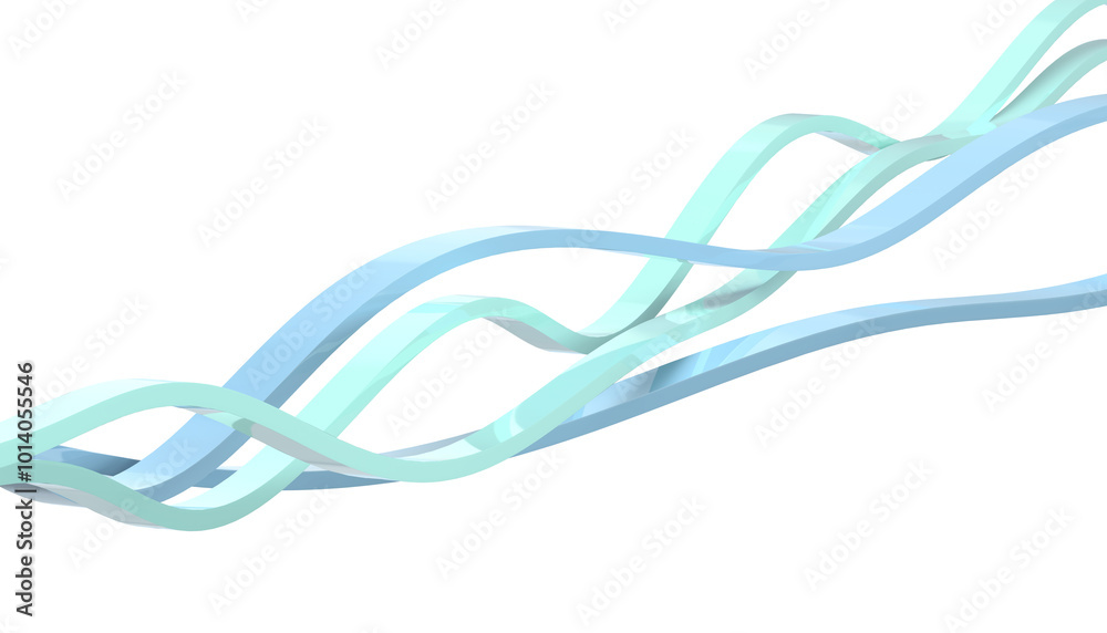 Abstract pattern of 3d geometric shapes, green and blue lines. 3d render on the theme of minimalism, design, decor. Transparent background. Abstract pattern of 3d geometric shapes, green and blue lines. 3d render on the theme of minimalism, design, decor. Transparent background.