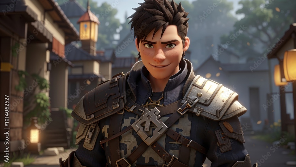 A dynamic and engaging depiction of an online game character, capturing their essence and energy A dynamic and engaging depiction of an online game character, capturing their essence and energy