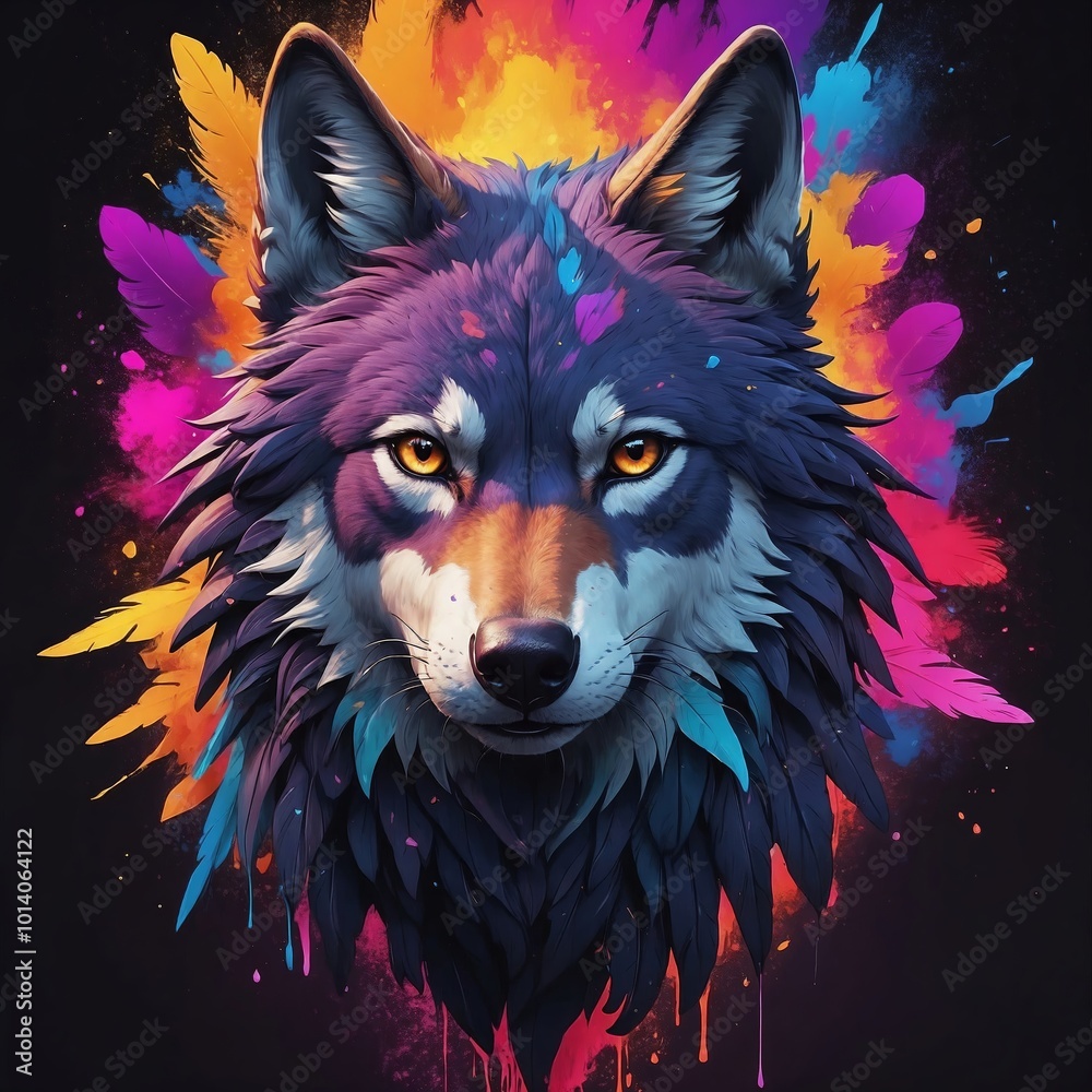 Fototapeta Wolf Nebulosa Galaxy Design Image