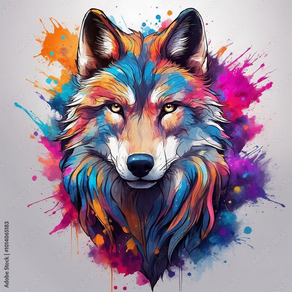 Fototapeta Wolf Nebulosa Galaxy Design Image
