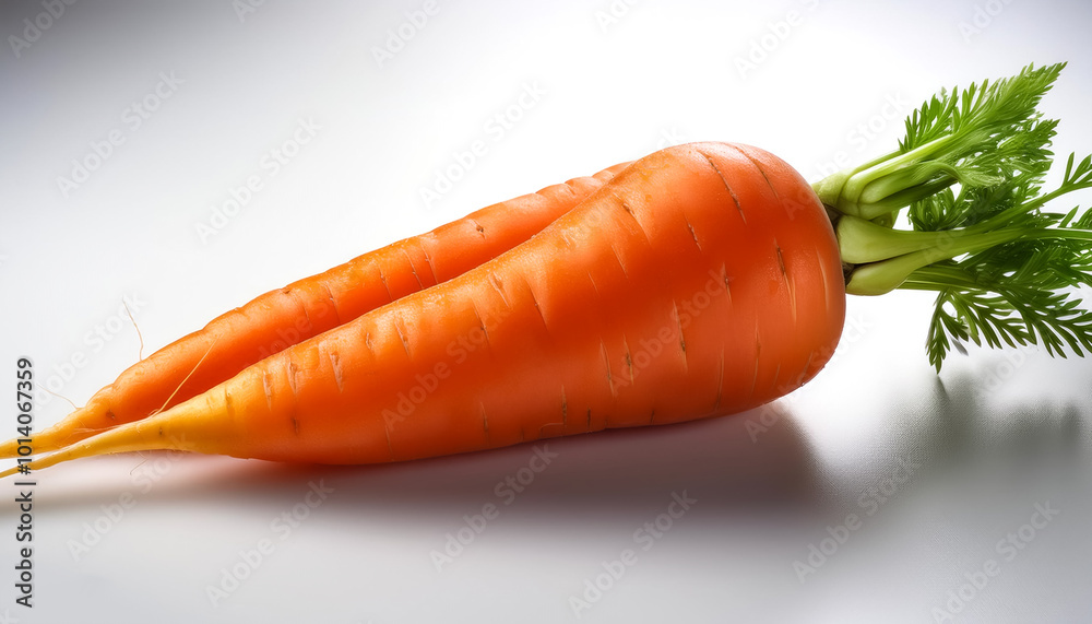 carrot on a pitch solid white background carrot on a pitch solid white background