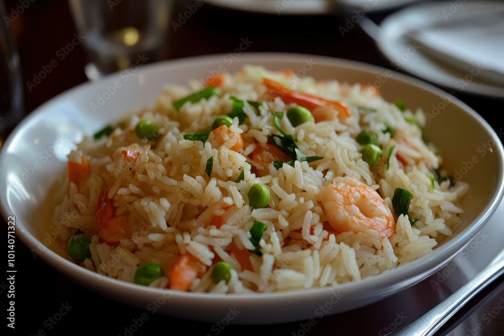 Rice and Noodle dishes in Asian restaurant - generative ai Rice and Noodle dishes in Asian restaurant - generative ai