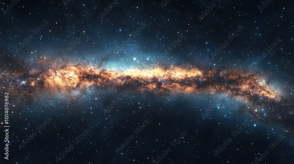 Fototapeta premium Stunning milky way galaxy in starry night sky