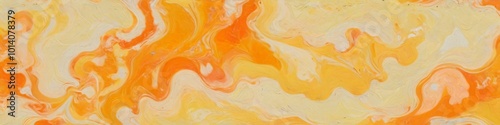 Pale yellow and orange blend seamlessly, reminiscent of a classic orange sherbet, creating a refreshing design, Generative AI