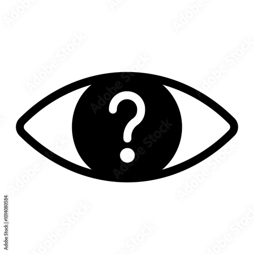 question glyph icon