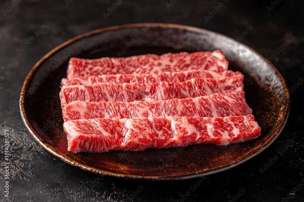 Beef, Wagyu Beef, Lean Meat, Raw Meat, Fresh Meat - generative ai Beef, Wagyu Beef, Lean Meat, Raw Meat, Fresh Meat - generative ai