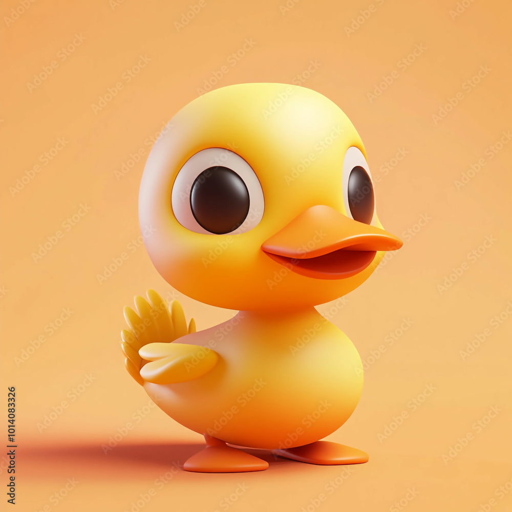 3D Duck Icon: Waterfowl and Farm Bird Illustration Logo 3D Duck Icon: Waterfowl and Farm Bird Illustration Logo
