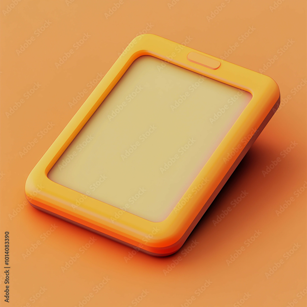 3D E Reader Icon: Digital Reading Device Illustration Logo 3D E Reader Icon: Digital Reading Device Illustration Logo