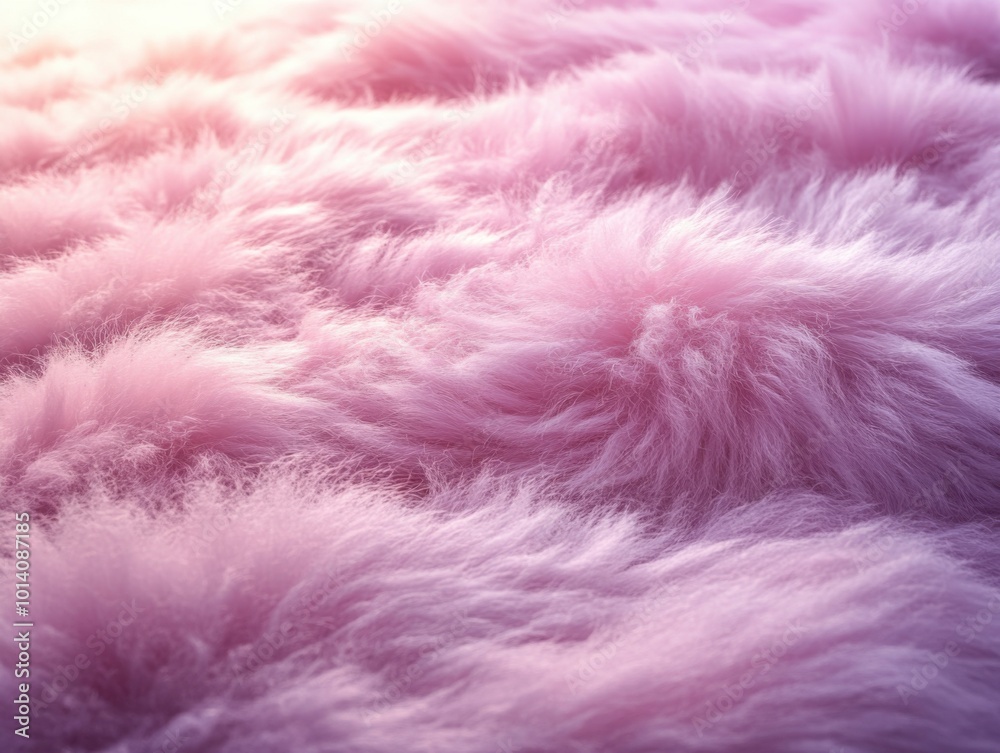 Fototapeta premium Purple fluffy fur texture background with soft light
