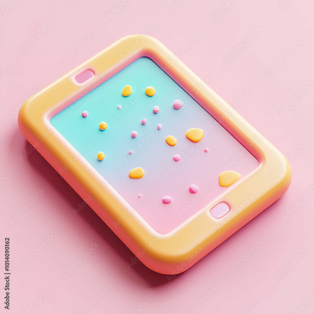 3D Tablet Icon: Portable Touchscreen Device Illustration Logo 3D Tablet Icon: Portable Touchscreen Device Illustration Logo