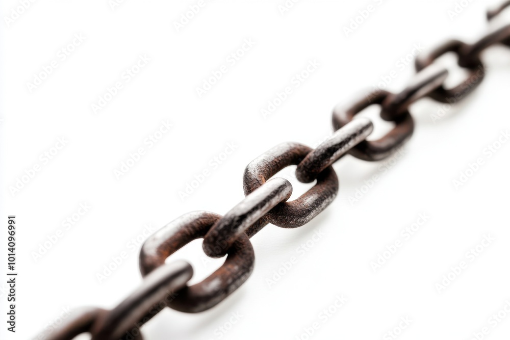Close up of a rusted metal chain Close up of a rusted metal chain