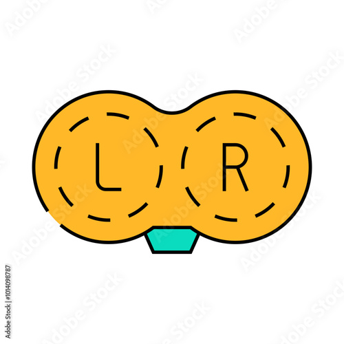 lenses ophthalmology line icon vector. lenses ophthalmology sign. isolated symbol illustration