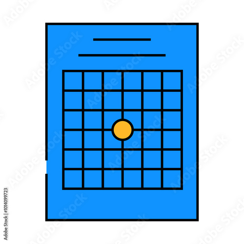 amsler table ophthalmology line icon vector. amsler table ophthalmology sign. isolated symbol illustration